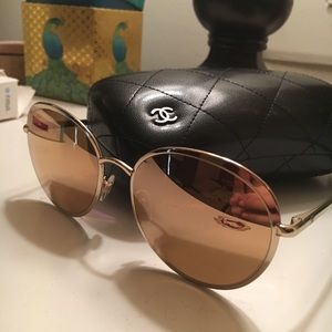 Chanel 4206 18 karat gold sunglasses